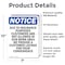 Signmission Due To Insurance Purposes Customers, 7 in W x Rectangle, Vinyl Decal OS-2PACK-NS-D-710-V-11592 - alternate 5